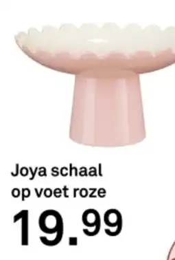 Karwei Joya schaal op voet roze aanbieding