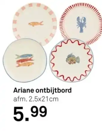 Karwei Ariane ontbijtbord aanbieding