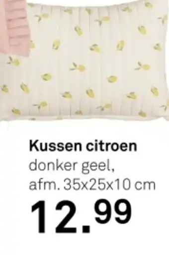 Karwei Kussen citroen aanbieding