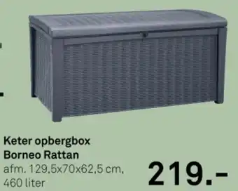 Karwei Keter opbergbox Borneo Rattan aanbieding