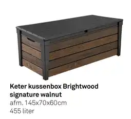 Karwei Keter kussenbox Brightwood signature walnut aanbieding