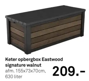 Karwei Keter opbergbox Eastwood signature walnut aanbieding