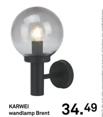 Karwei KARWEI wandlamp Brent aanbieding