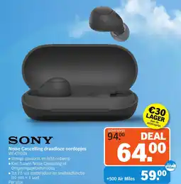 Albert Heijn SONY Noise Cancelling draadloze oordopjes WF-C700N aanbieding