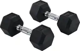 Bol.com Fitgoodz - Dumbbells - Hexa dumbbell - Set 2x 8 Kg - Hex Dumbbel - Krachttraining - Crossfit aanbieding