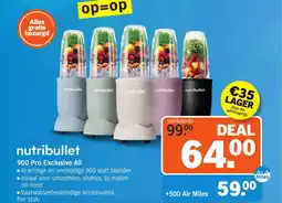 Albert Heijn nutribullet 900 Pro Exclusive All aanbieding