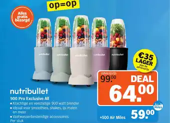 Albert Heijn nutribullet 900 Pro Exclusive All aanbieding