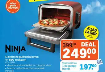 Albert Heijn Elektrische buitenpizzaoven en BBQ rookoven aanbieding