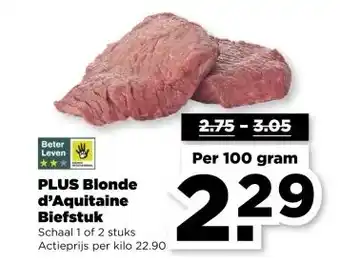 PLUS PLUS Blonde d'Aquitaine Biefstuk aanbieding