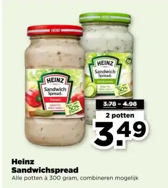 PLUS Heinz Sandwichspread aanbieding