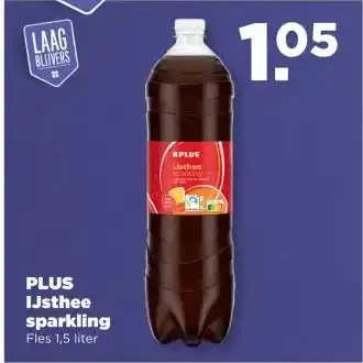 PLUS PLUS IJsthee sparkling aanbieding