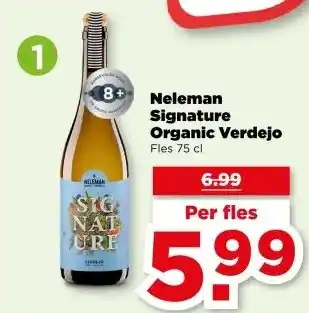 PLUS Neleman Signature Organic Verdejo aanbieding