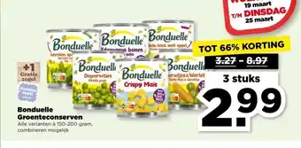 PLUS Bonduelle Groenteconserven aanbieding