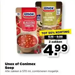 PLUS Unox of Conimex Soep aanbieding