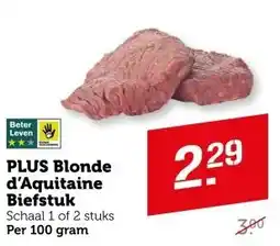 Coop PLUS Blonde d'Aquitaine Biefstuk aanbieding