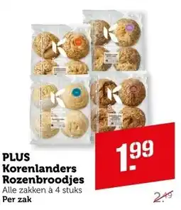 Coop PLUS Korenlanders Rozenbroodjes aanbieding