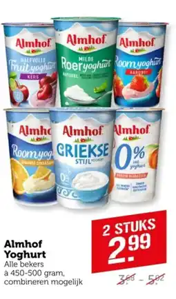 Coop Almhof Yoghurt aanbieding