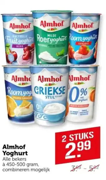 Coop Almhof Yoghurt aanbieding