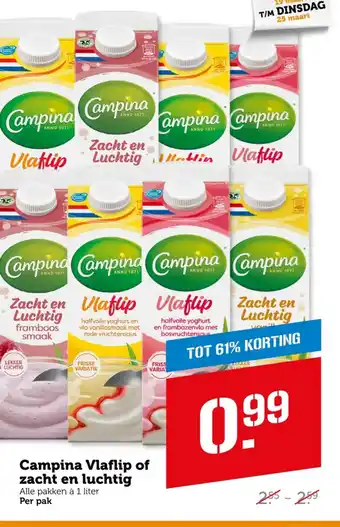 Coop Campina Vlaflip of zacht en luchtig aanbieding