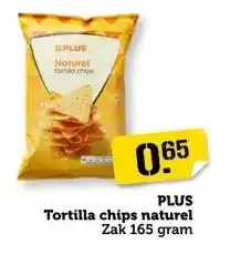 Coop PLUS Tortilla chips naturel aanbieding