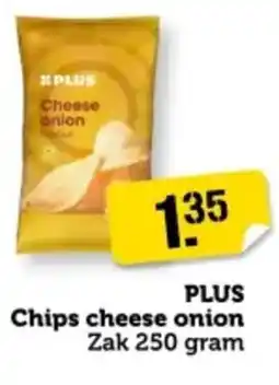 Coop PLUS Chips cheese onion aanbieding