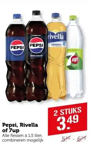 Coop Pepsi, Rivella of 7up aanbieding