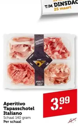 Coop Aperitivo Tapasschotel Italiano aanbieding