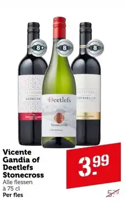 Coop Vicente Gandia of Deetlefs Stonecross aanbieding