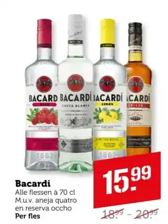 Coop Bacardi aanbieding