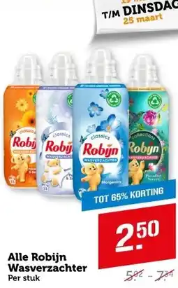 Coop Alle Robijn Wasverzachter aanbieding