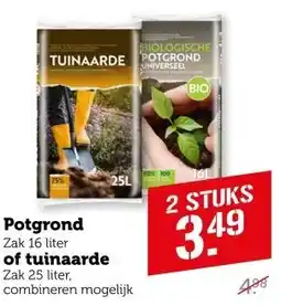 Coop Potgrond of tuinaarde aanbieding