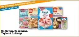 Coop Dr. Oetker, Koopmans, Taylor & Colledge aanbieding