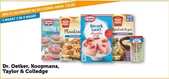 Coop Dr. Oetker, Koopmans, Taylor & Colledge aanbieding