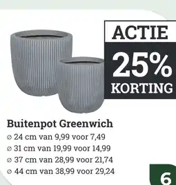 Tuincentrum Osdorp Buitenpot Greenwich aanbieding