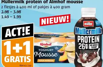 Poiesz Müllermilk protein of Almhof mousse aanbieding