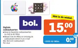 Albert Heijn Digitale cadeaukaarten aanbieding