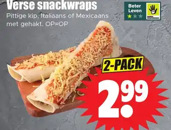 Dirk Verse snackwraps aanbieding