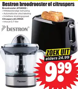 Dirk Bestron broodrooster of citruspers aanbieding