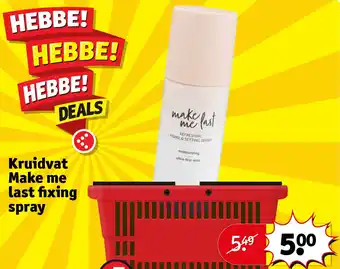 Kruidvat Kruidvat make me last fixing spray aanbieding