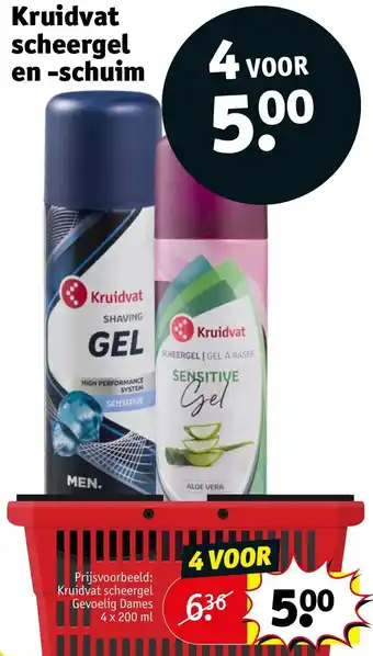 Kruidvat Kruidvat scheergel en schuim aanbieding