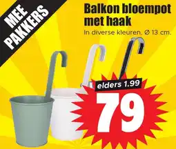 Dirk Balkon bloempot met haak aanbieding