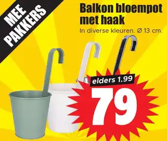 Dirk Balkon bloempot met haak aanbieding