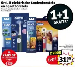 Kruidvat Oral-B elektrische tandenborstels en opzetborstels aanbieding