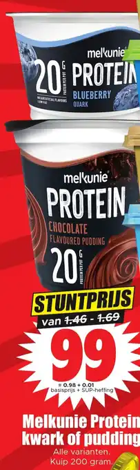 Dirk Melkunie Protein kwark of pudding aanbieding