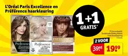 Kruidvat L'Oréal Paris Excellence en Préférence haarkleuring aanbieding