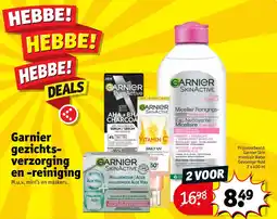 Kruidvat Garnier gezichts verzorging en reiniging aanbieding