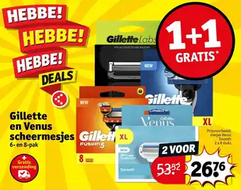 Kruidvat Gillette en venus scheermesjes aanbieding