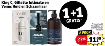 Kruidvat King C gillette intimate en venus huid en schaamhaar aanbieding