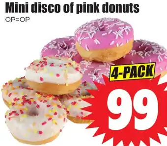 Dirk Mini disco of pink donuts aanbieding