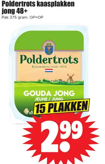 Dirk Poldertrots kaasplakken jong 48+ aanbieding